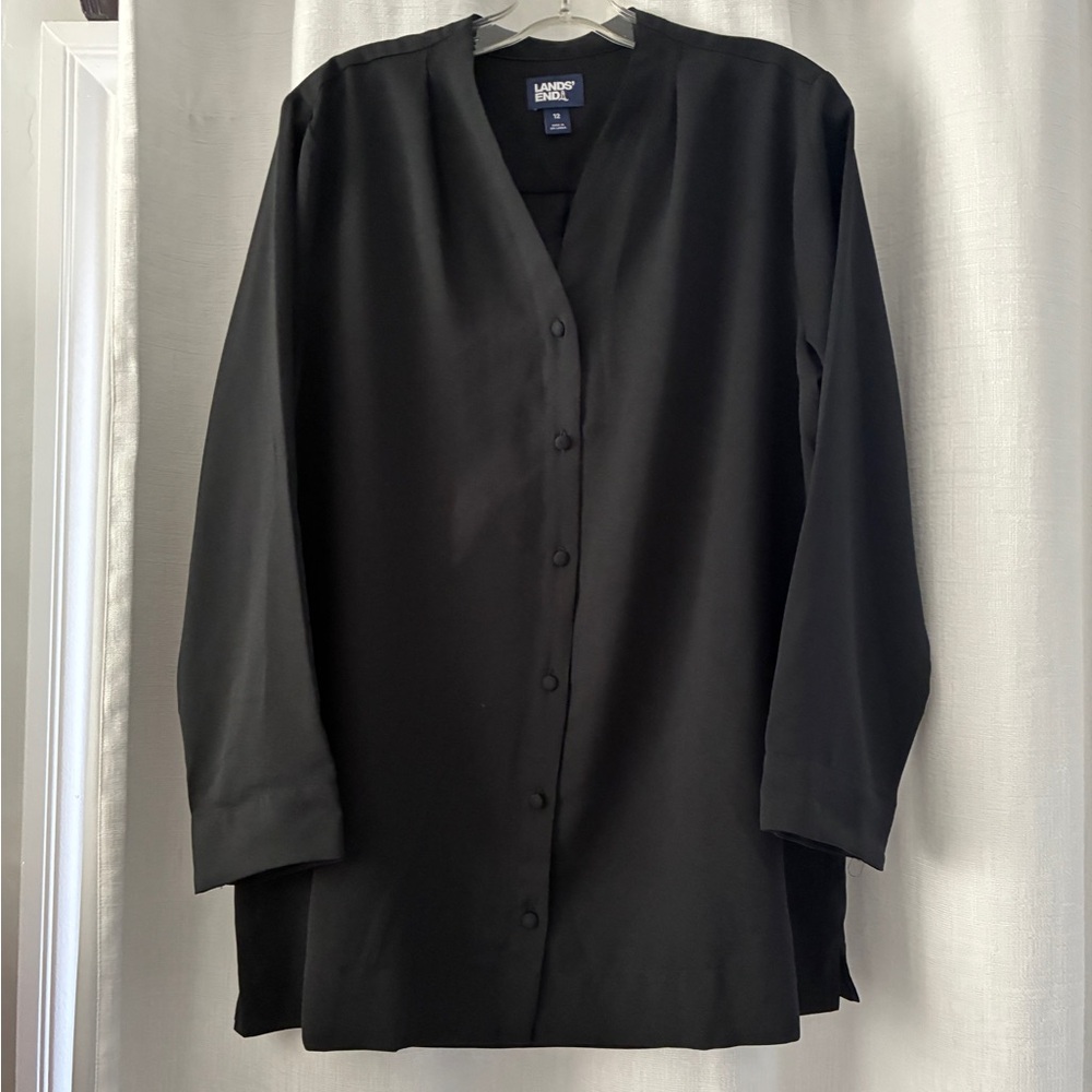 Lands' End Women's Classic Black Tunic